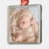 写真のアップロード メタルオーナメント (左)