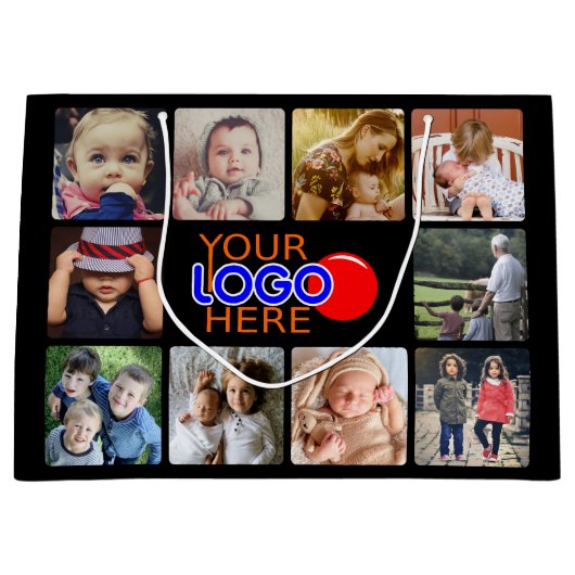 写真のアップロード ラージペーパーバッグ (正面)