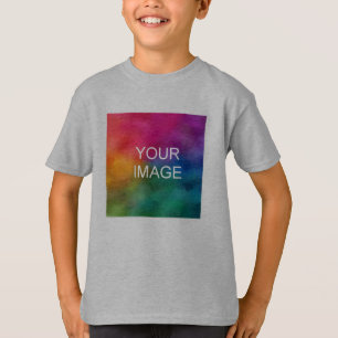 写真のアップロードKids Boysショートスリーブフロントプリント Tシャツ