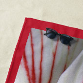 写真のアマリリスの花の上の植物の終わり ビーチタオル (インサイチュ)