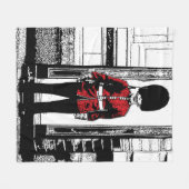 写真のイラストレーションのバッキンガム宮殿の監視 フリースブランケット (正面(横))