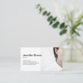 写真のインフルエミニマルンサーシンプルホワイトの追加 名刺 (スタンド正面)