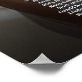 写真のエレガント座席結婚表2枚 ポスター (角)