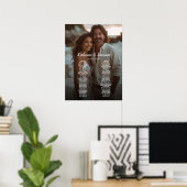 写真のエレガント座席結婚表2枚 ポスター (ホームオフィス)