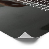 写真のエレガント座席結婚表4枚 ポスター (角)