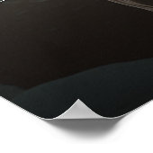 写真のエレガント座席結婚表4枚 ポスター (角)