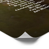 写真のエレガント表結婚12枚 ポスター (角)