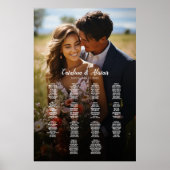 写真のエレガント表結婚14枚 ポスター (正面)