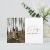 写真のエンゲージメントパーティーのお知らせです 招待状 (スタンド正面)