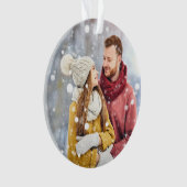 写真のオーナメントまたはラベル オーナメント (正面)