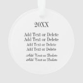 写真のオーナメントまたはラベル – 戻る オーナメント (裏面)