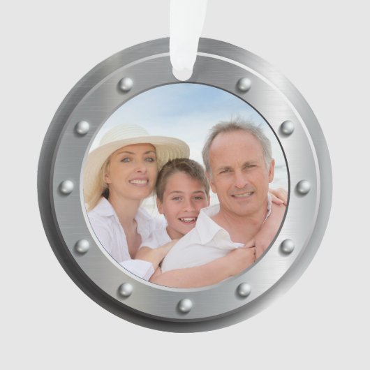 写真のオーナメントまたはラベル – 戻る オーナメント (正面)