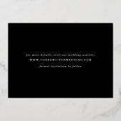 写真のカジュアルスクリプトの保存日付 箔招待状 (裏面)