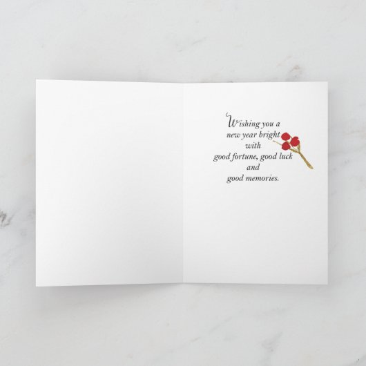 写真のカスタマイズ中国の可能な新年 カード (内部)