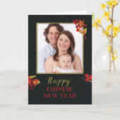 写真のカスタマイズ中国の可能な新年 カード (黄色い花)