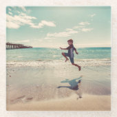 写真のカスタムなガラスコースターの飲み物はあなた専有物を作成します ガラスコースター (正面)