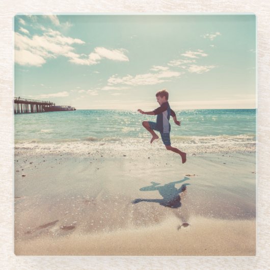 写真のカスタムなガラスコースターの飲み物はあなた専有物を作成します ガラスコースター (正面)