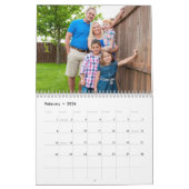 写真のカスタム予定表 |編集可能な年文字 カレンダー (2月 2026)