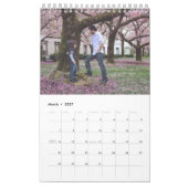 写真のカスタム予定表 |編集可能な年文字 カレンダー (3月 2027)