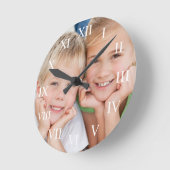 写真のカスタム作モダン成 ラウンド壁時計 (傾斜)