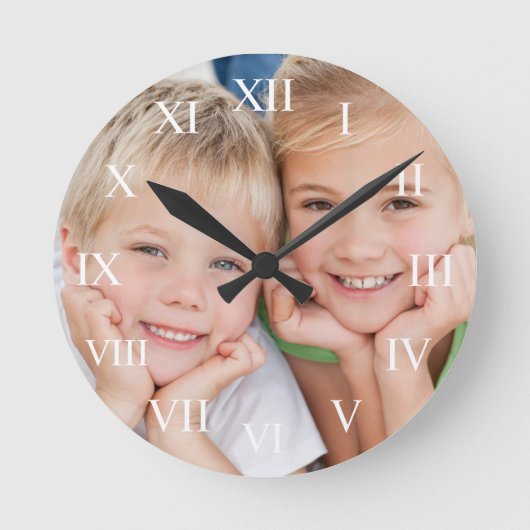 写真のカスタム作モダン成 ラウンド壁時計 (正面)