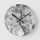 写真のカスタム作モダン成 ラウンド壁時計 (正面)