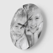 写真のカスタム作モダン成 ラージ壁時計 (傾斜)