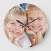 写真のカスタム作モダン成 ラージ壁時計 (正面)