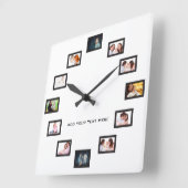 写真のカスタム作成 スクエア壁時計 (傾斜)