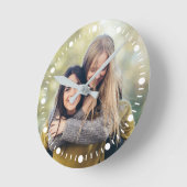 写真のカスタム壁時計 ラウンド壁時計 (傾斜)