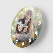 写真のカスタム壁時計 ラウンド壁時計 (傾斜)