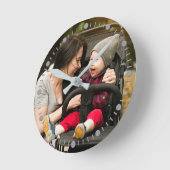 写真のカスタム壁時計 ラウンド壁時計 (傾斜)