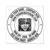 写真のカスタム文字アドレス自己インク入力スタンプ セルフインキングスタンプ (デザイン)