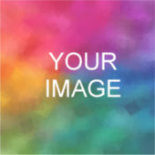 写真のカスタム画像またはロゴのテンプレートを大きくアップロード シール (正面)