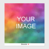 写真のカスタム画像またはロゴのテンプレートを大きくアップロード シール (シート)