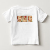 写真のカスタム置き換え画像キッズ子供 ベビーTシャツ (裏面)