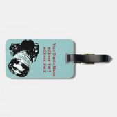 写真のカメラ装置旅行ラベル ラゲッジタグ (裏面横)