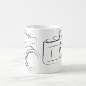 写真のカメラ コーヒーマグカップ (中央)