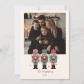 写真のカラフルくるみ割りクリスマス シーズンカード (正面)