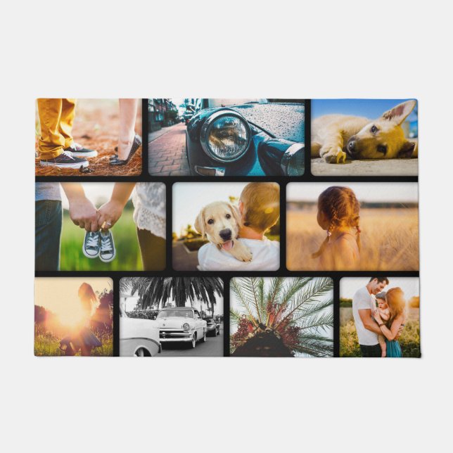 写真のカラーは黒 ドアマット (正面)