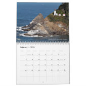 写真のカレンダーの米国の灯台 カレンダー (2月 2026)