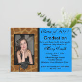 写真のキリン 卒業おめでとう 招待状 (スタンド正面)