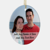 写真のクリスマスか他の休日のオーナメント セラミックオーナメント (右)