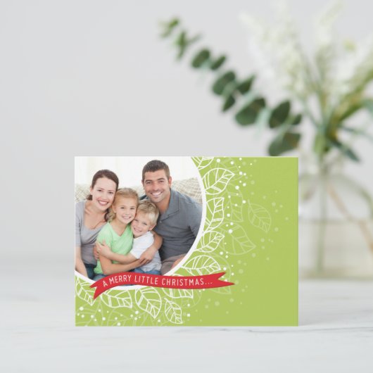 写真のクリスマスの郵便はがき:: 冬の群葉2 シーズンポストカード (スタンド正面)