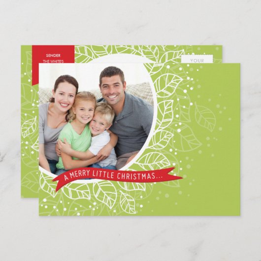 写真のクリスマスの郵便はがき:: 冬の群葉2 シーズンポストカード (正面/裏面)