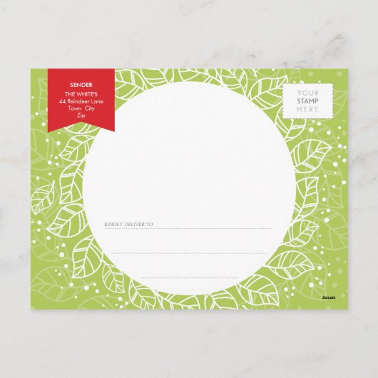 写真のクリスマスの郵便はがき:: 冬の群葉2 シーズンポストカード (裏面)