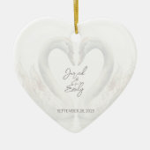 写真のクリスマスオーナメントの追加 セラミックオーナメント (正面)