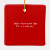 写真のクリスマスオーナメントを追加 セラミックオーナメント (裏面)