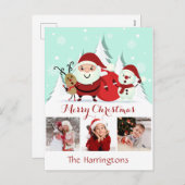 写真のクリスマスカスタムはがき シーズンポストカード (正面/裏面)