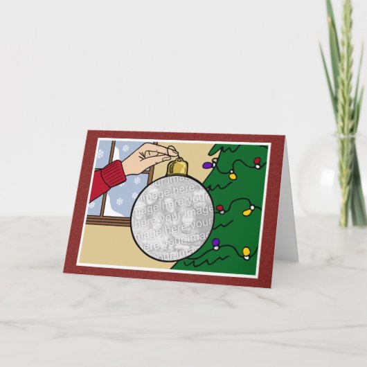 写真のクリスマスカード シーズンカード (正面)